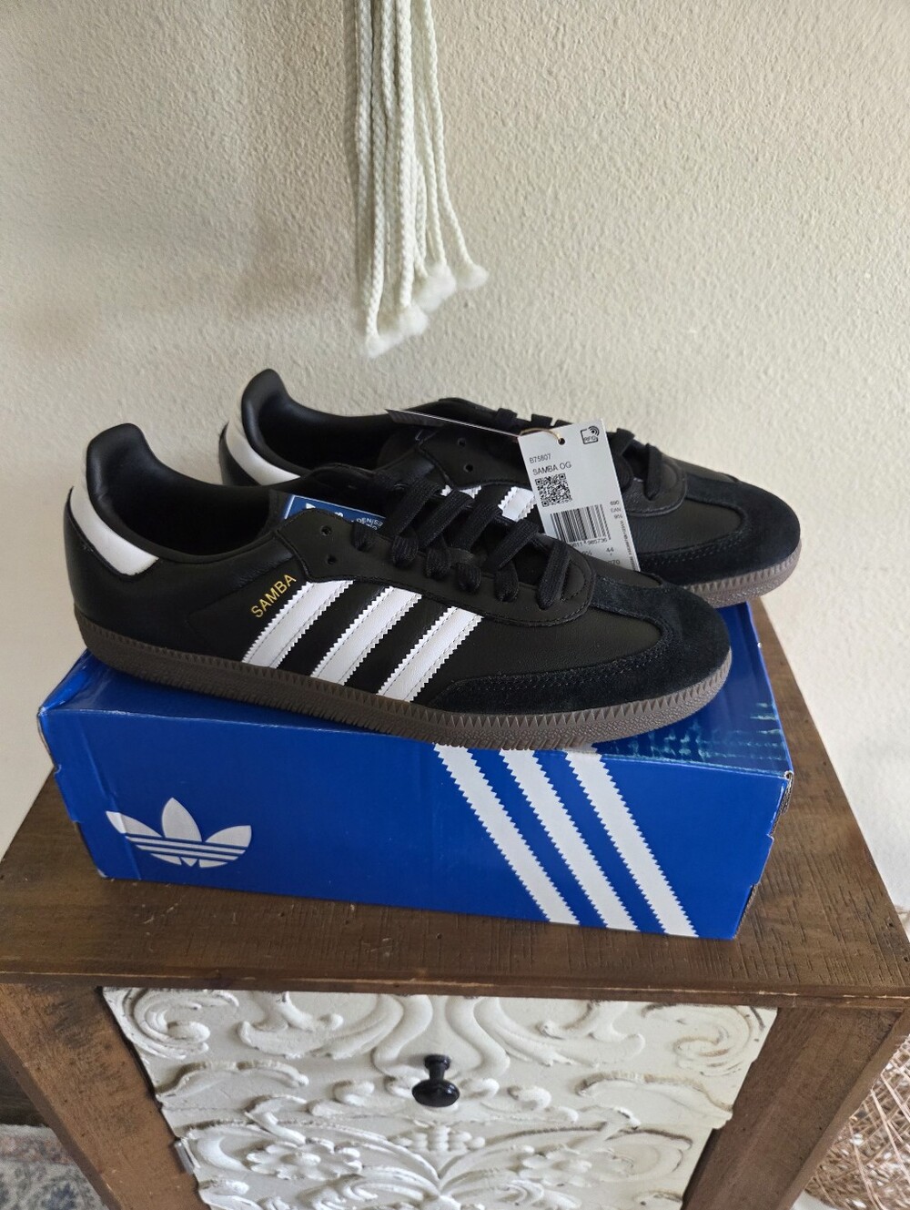 Adidas Black Samba OG Shoes Size 10 NWT